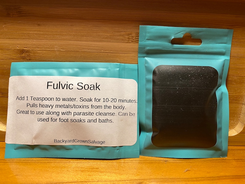 Fulvic Detox Soak parasite heavy metal toxins foot soak bath soak image 3