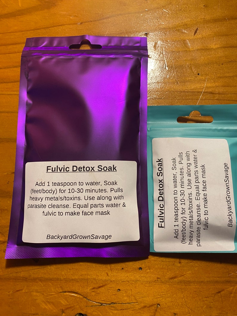 Fulvic Detox Soak parasite heavy metal toxins foot soak bath soak image 4