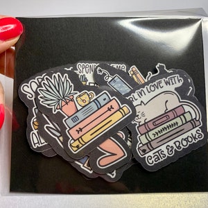 Book Lovers Stickers Bundle, Scrapbook Stickers, Journal Stickers, Book Stickers, Reading Stickers, Matte Stickers, Bookworm Stickers
