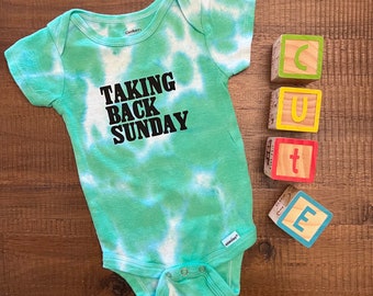 Taking Back Sunday Tie Dye Onesie Bodysuit