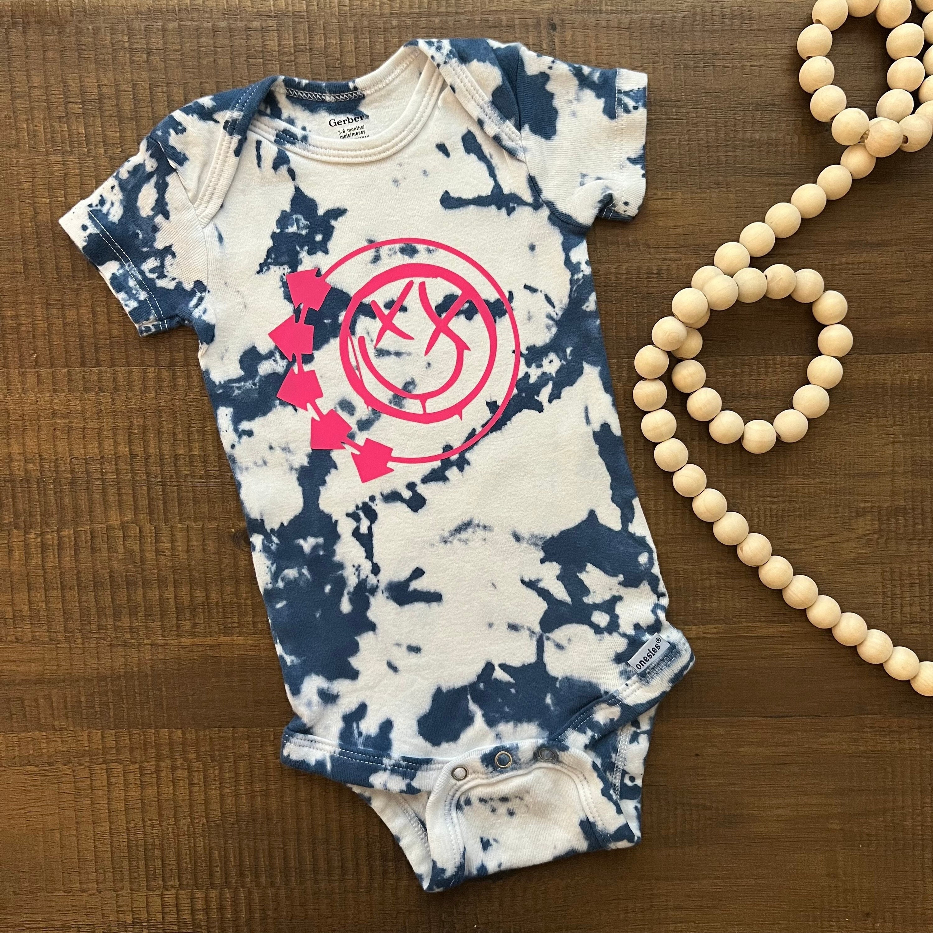 Blink 182 Tie Dye Onesie Bodysuit Etsy