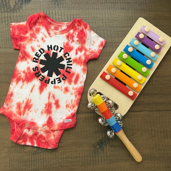 Red Hot Chili Peppers Tie Dye Onesie Bodysuit