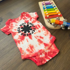 Red Hot Chili Peppers Tie Dye Onesie Bodysuit image 2