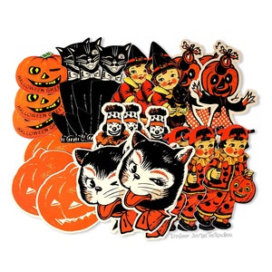 Vintage Halloween Die Cut High-Quality Reproductions Size of Cuts Vary From 1.5&quot; - 3.25&quot; tall.