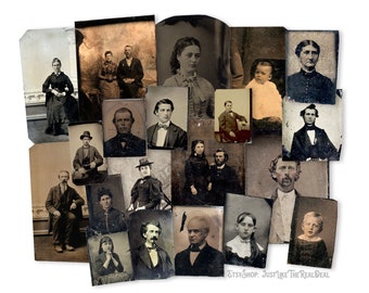 20 Piece TinType Photo Reproductions