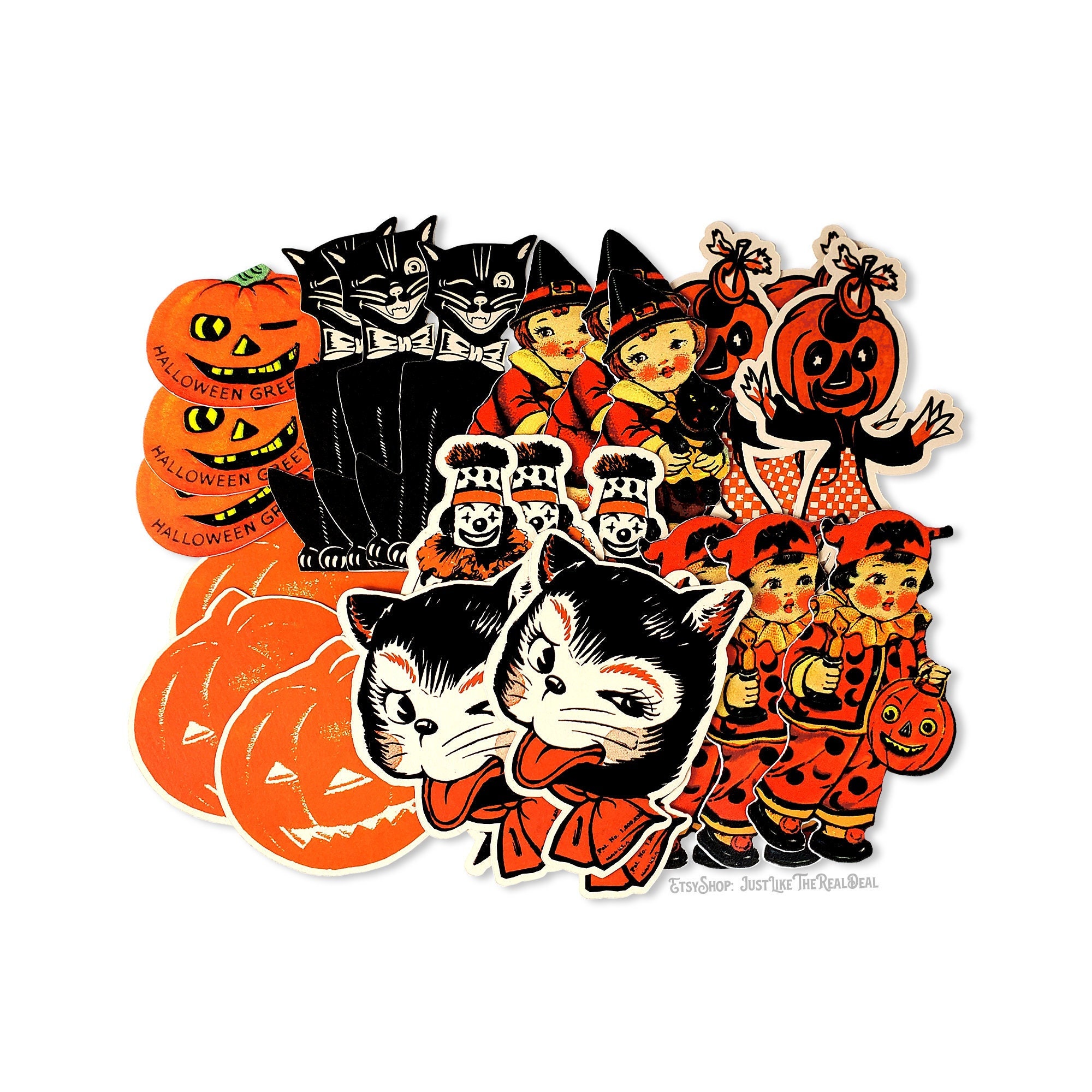 Vintage Halloween Die Cut High-quality Reproductions Size of - Etsy