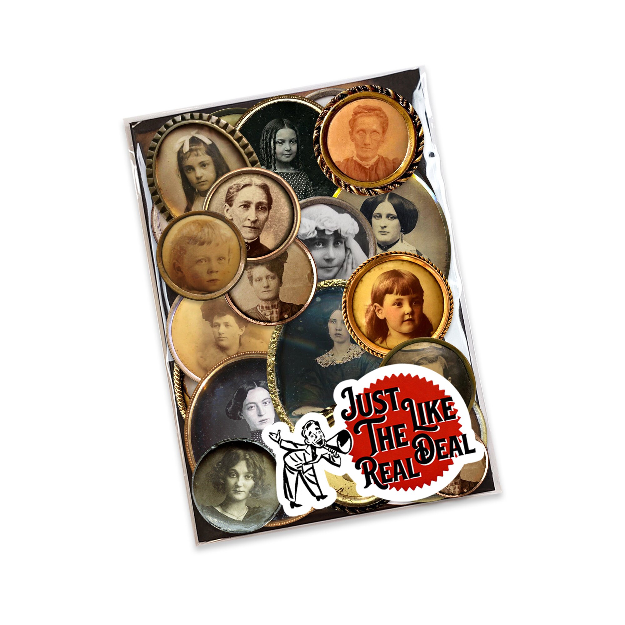 Antique Photo Brooch Pins Paper Cuts 20 High-quality Laser ...