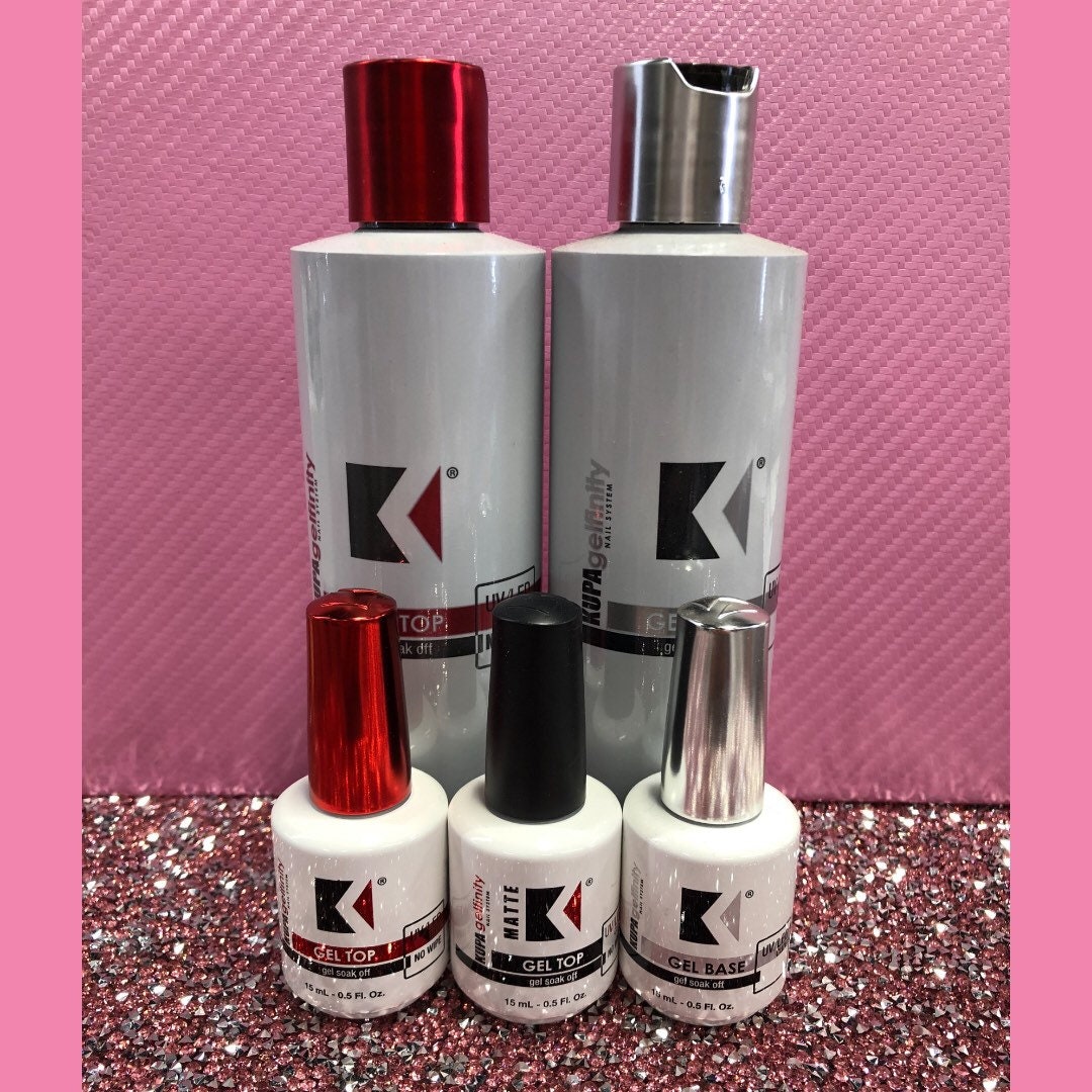 Kupa Top Coat Gel / Base Gel / Top Matte Regular and Refill Etsy