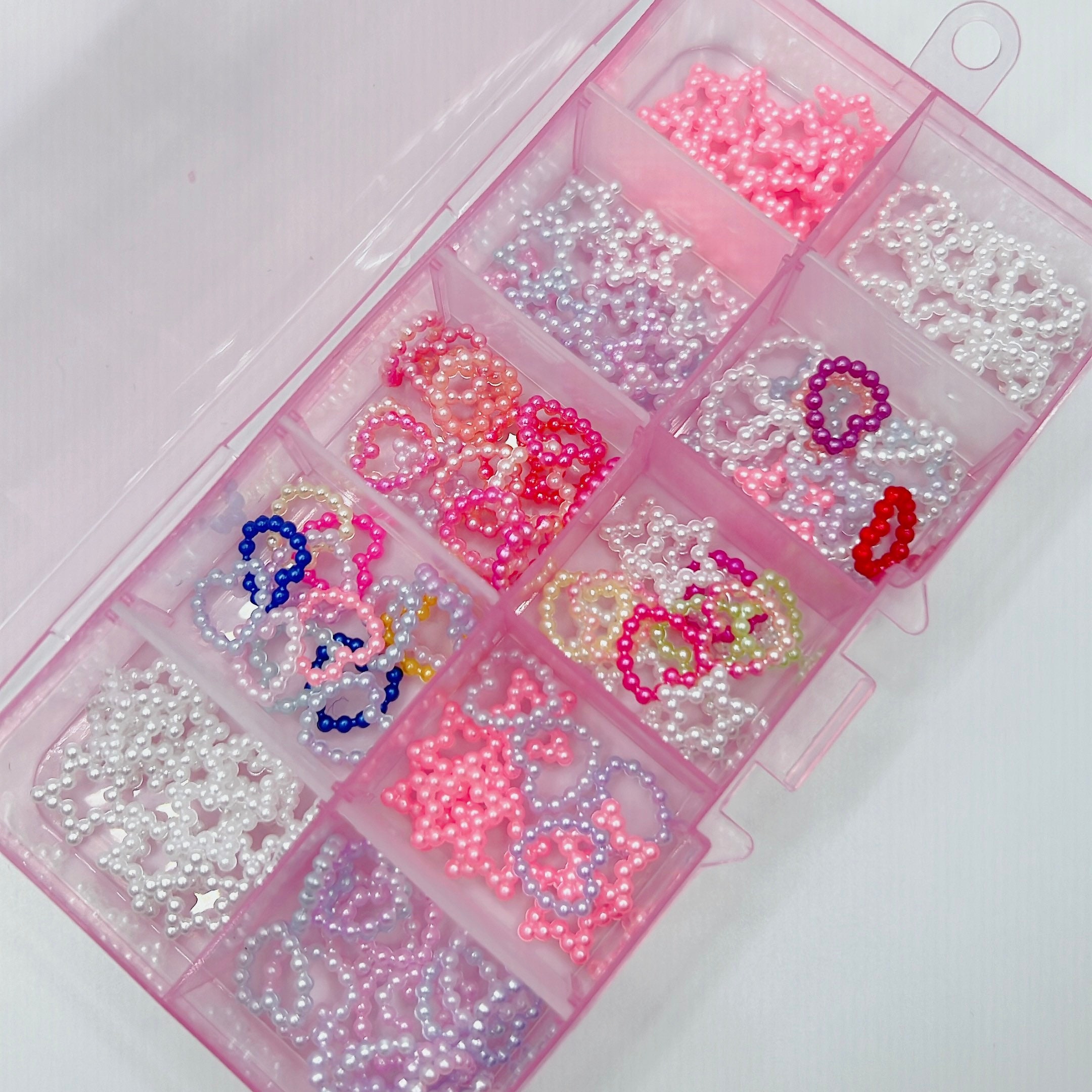 5PCS Colorful Resin Flower Nail Charms -  Denmark