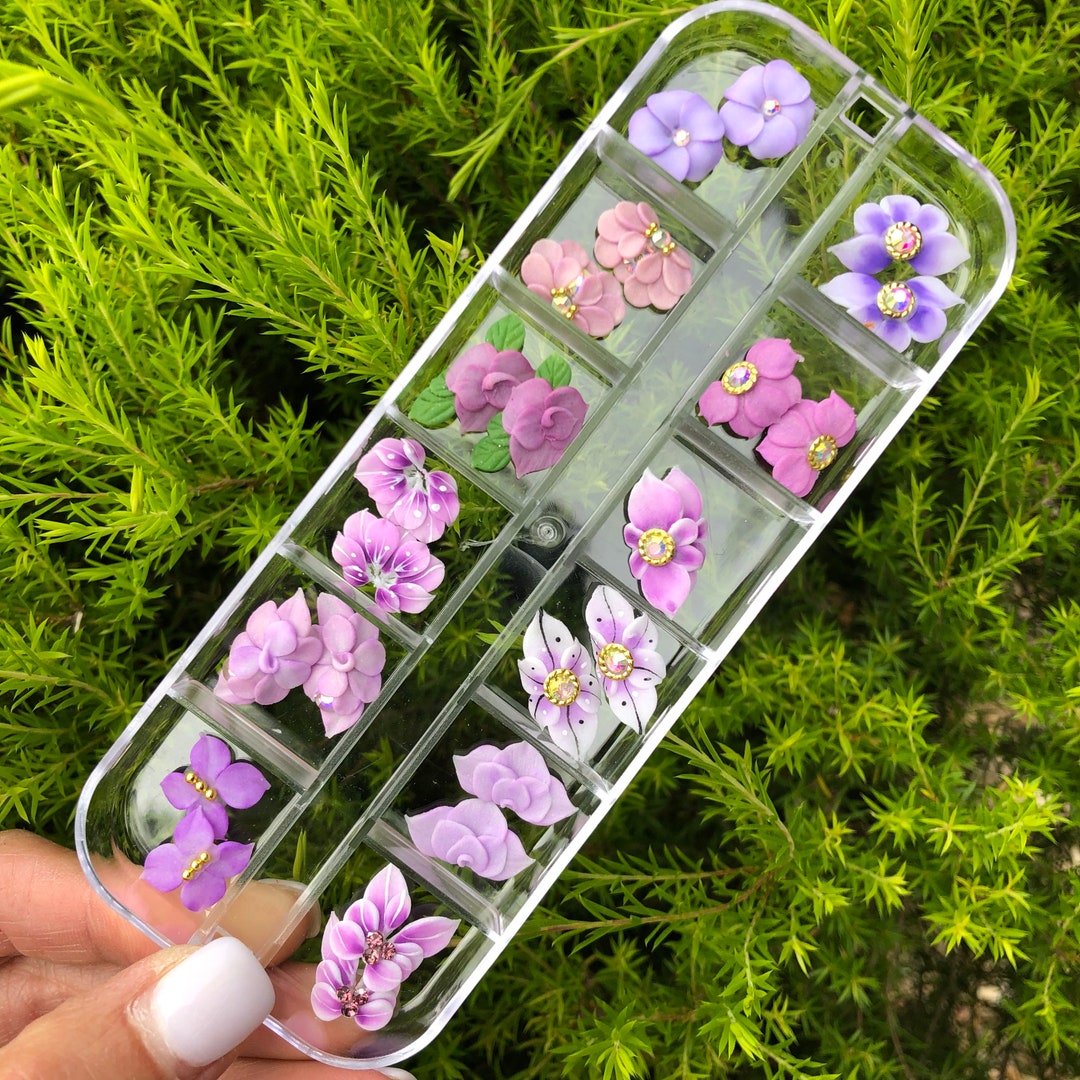 Set 24pcs 3D Acrylic Flowers Nail Art 3D Flowers for Nails - Etsy