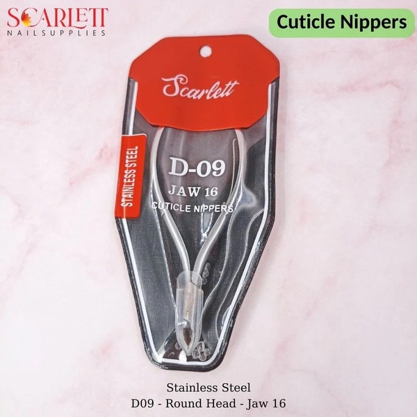 Cuticle Nippers - Stainless Steel - D09 - Jaw 16