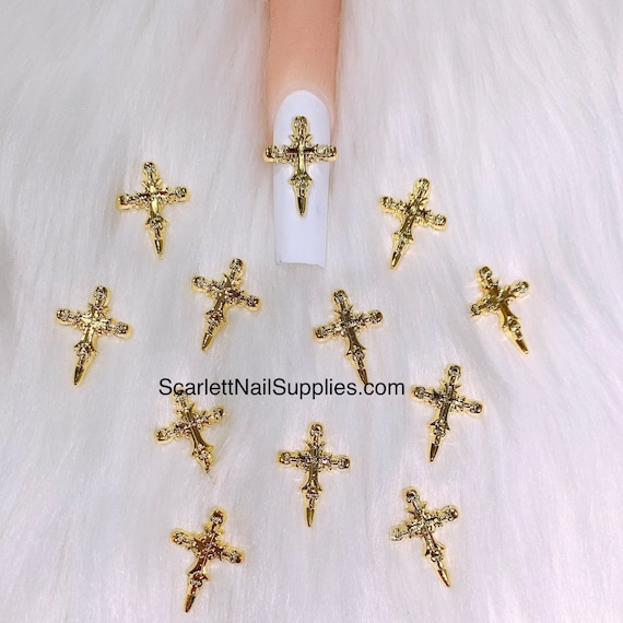 10pcs Cross Charms Western Charms for Jewelry Making Earrings Necklace  Charms 
