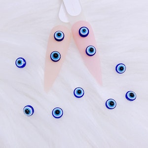 25pcs evil eyes for nails decoration