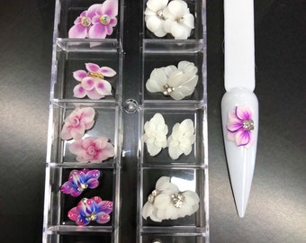Nails Flowers | Etsy