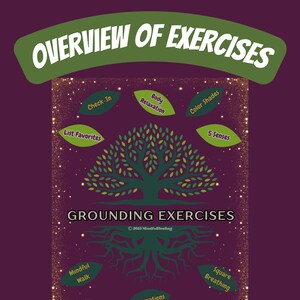 Grounding Exercises | Therapy Handouts | Worksheets | Digita Download ...