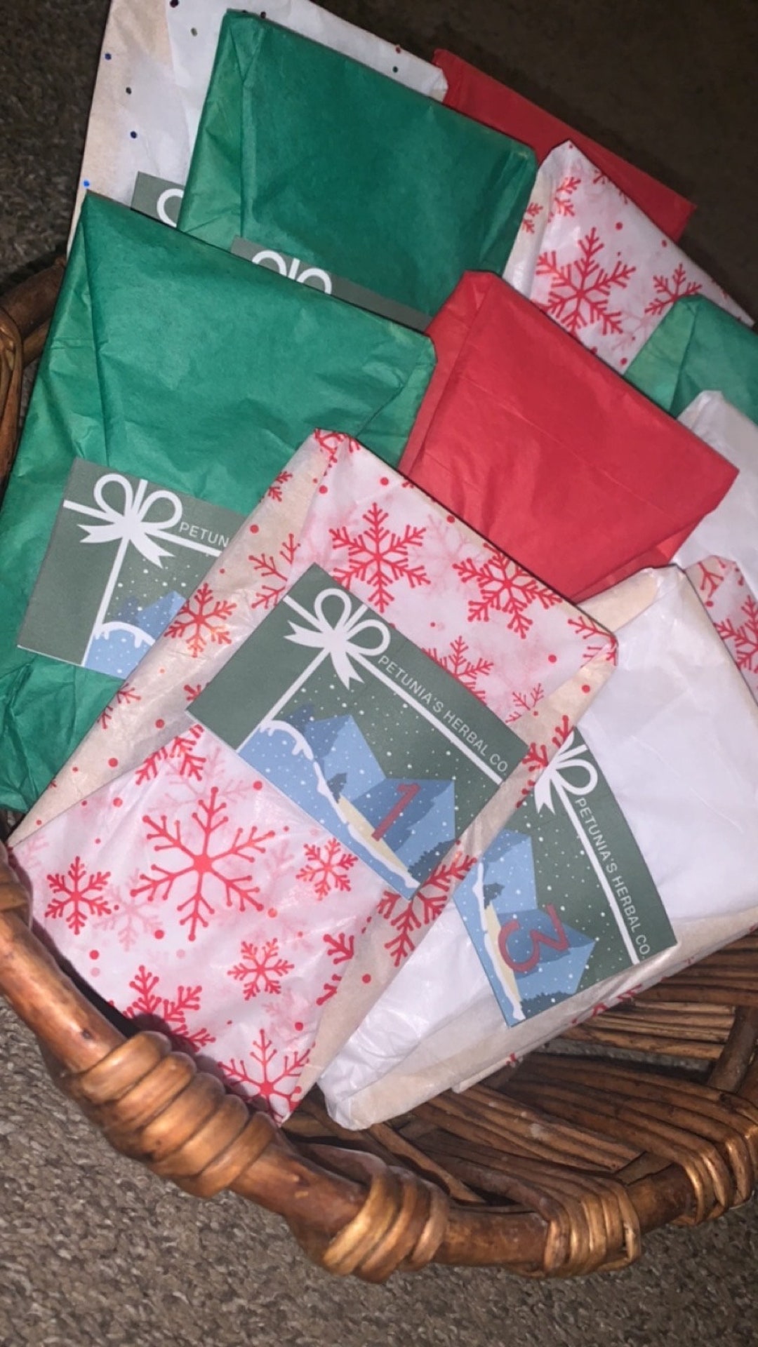 12day Herbal Advent Calendar Organic Etsy