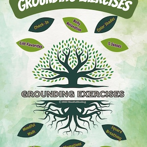 Grounding Exercises | Therapy Handouts | Worksheets | Digita Download ...