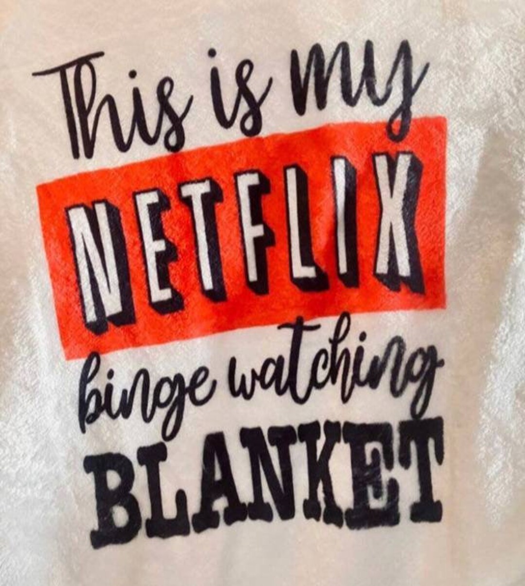 My Netflix Binge Watching Blanket. Etsy
