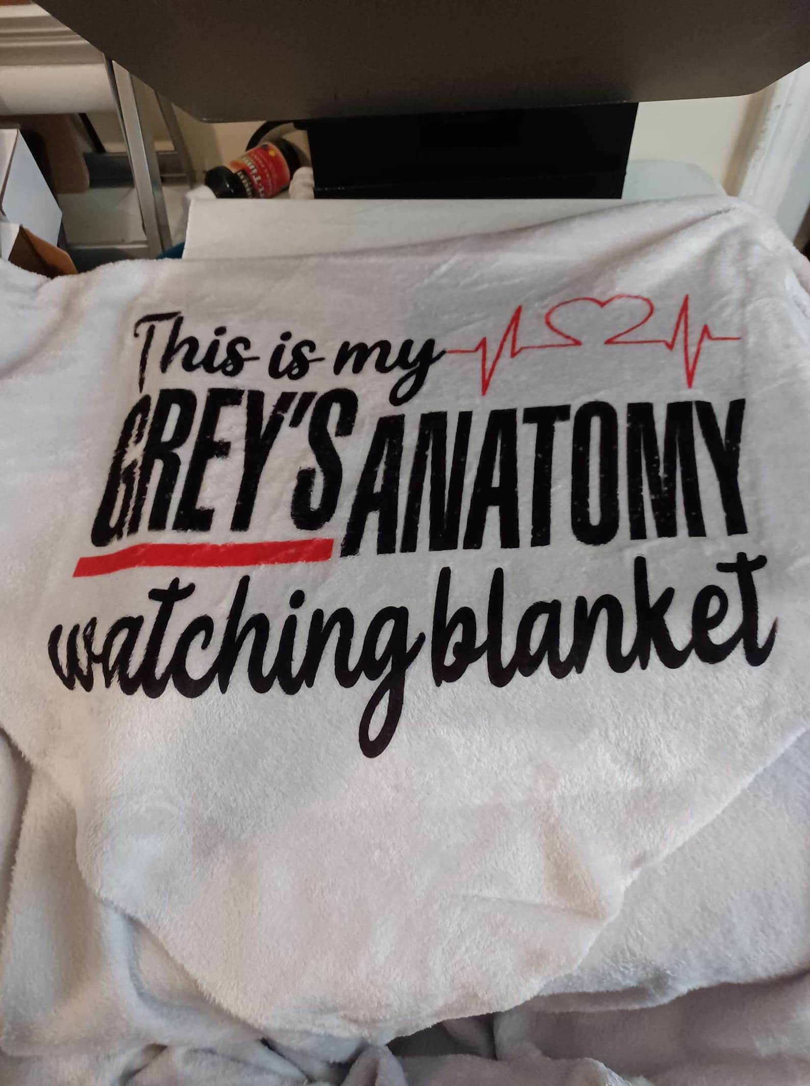 My Grey's Anatomy Watching Blanket Etsy