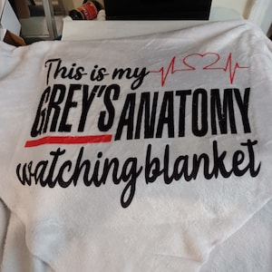 My Grey's Anatomy Watching Blanket