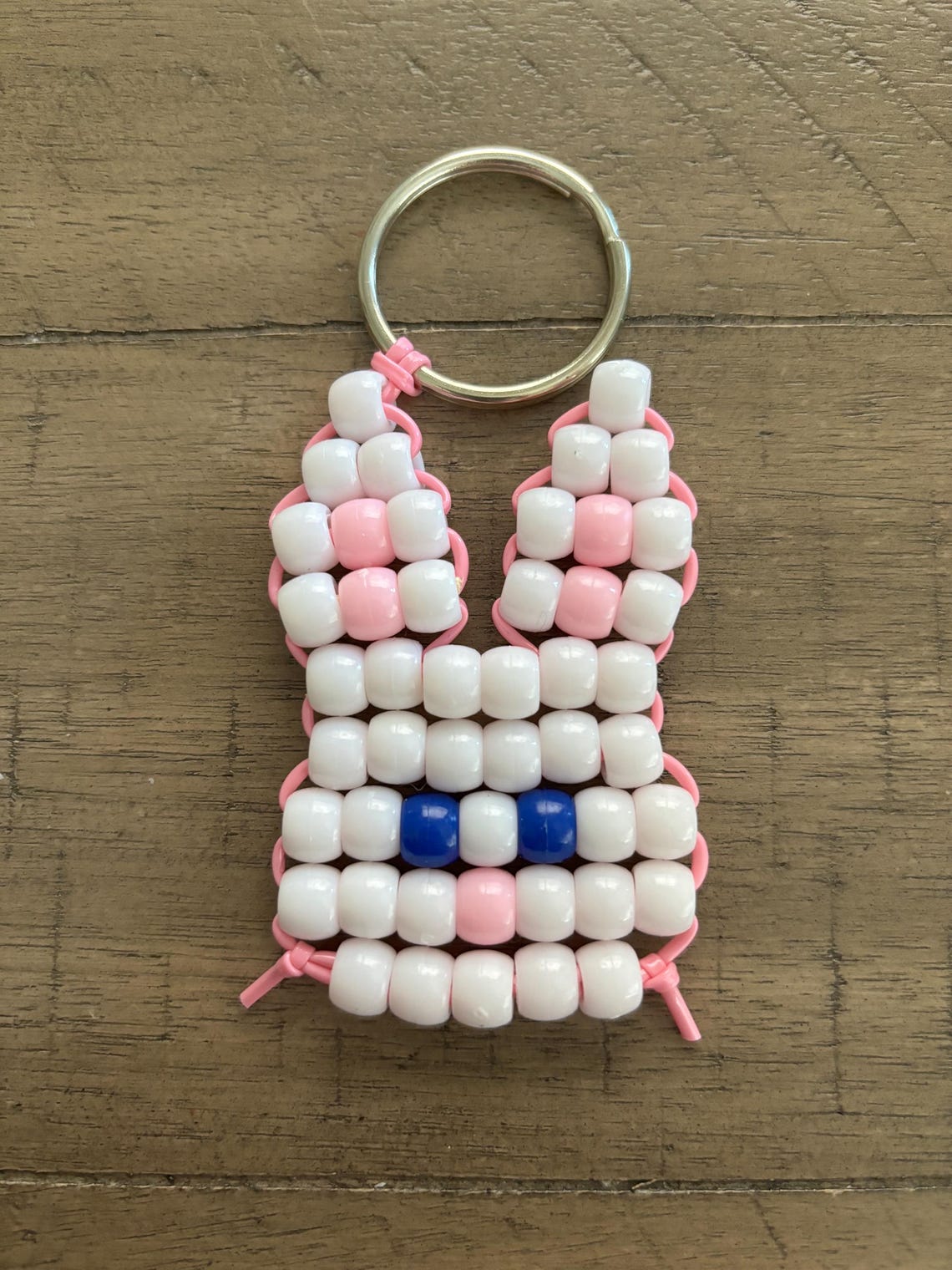 Bunny Kandi Pony Bead Keychain - Etsy