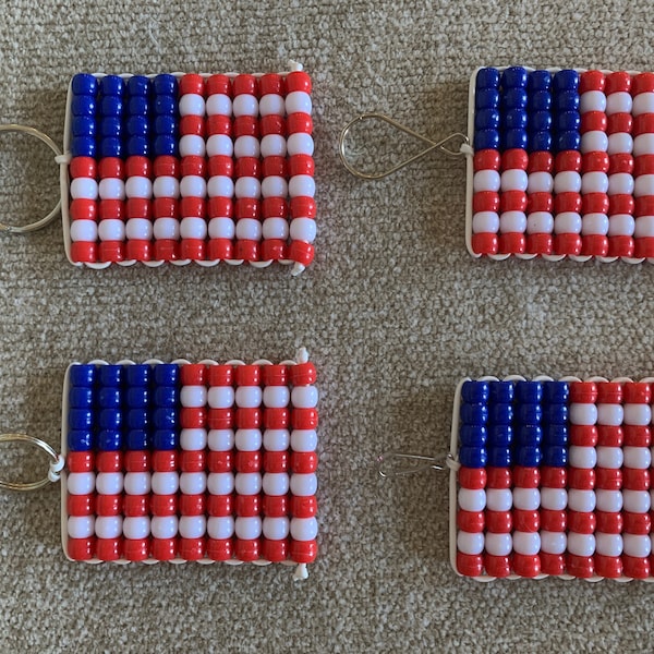 Pony Bead Keychain Etsy