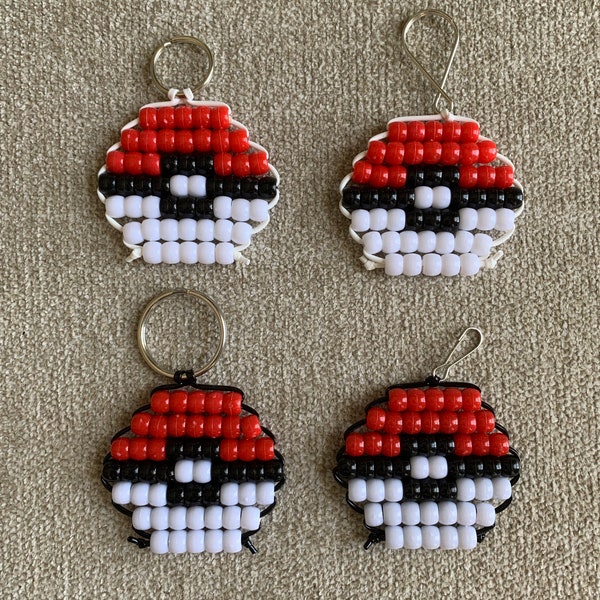 Pokémon Poke Ball Pony Bead Keychains