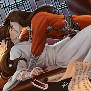 HEAVEN OFFICIAL&#39;S BLESSING: Hua Cheng & Xie Lian 8x10 Semi-Gloss Print