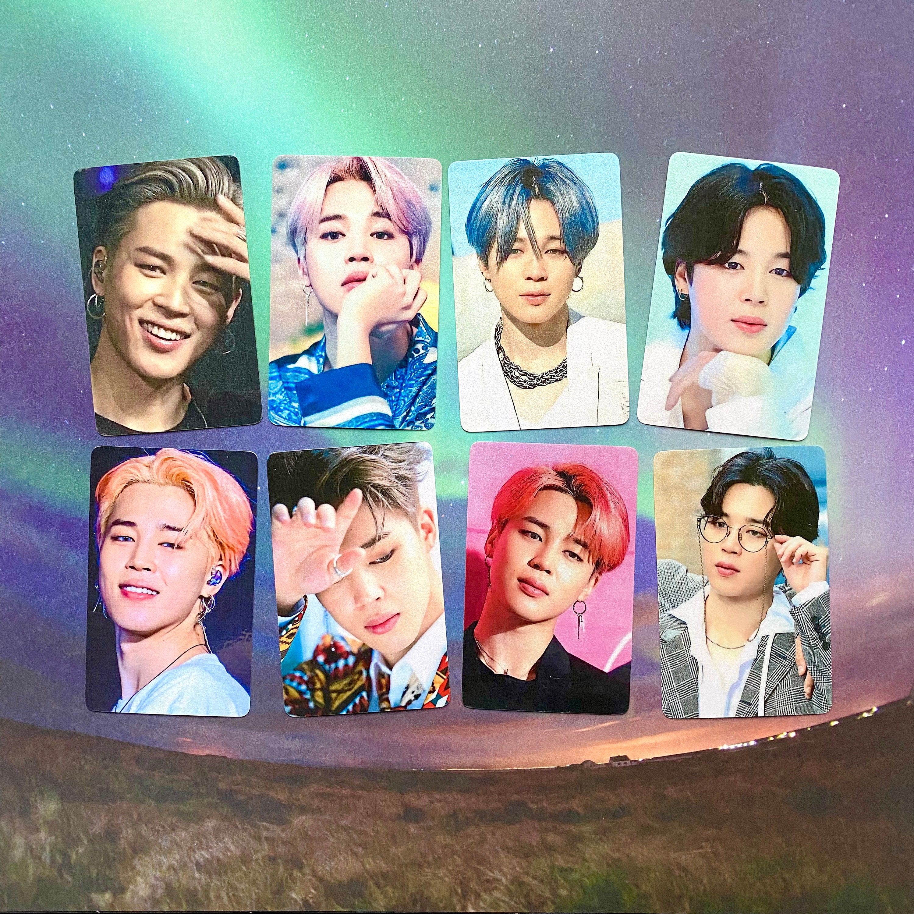 BTS Park Jimin Metallic Photocards Set 6 - Etsy