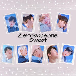 ZEROBASEONE Sweat metallic hologram photocards