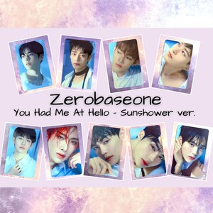 ZEROBASEONE You Had Me At Hello Sunshower ver. metallic hologram photocards