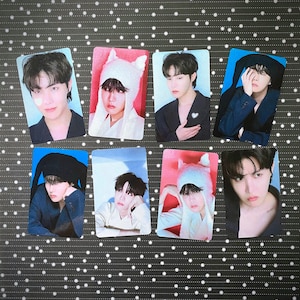 Tarjetas fotográficas con holograma de brillo metálico BTS J-Hope Jack in the Box Hope Edition
