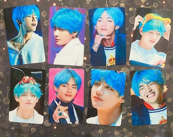 BTS V キム・テヒョン ブルーヘア メタリックシマー フォト
