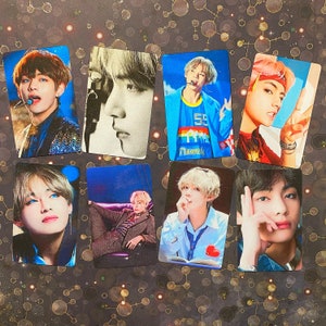 BTS V Kim Taehyung metallic shimmer photocards Set 3