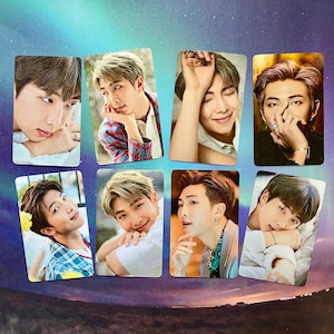 BTS RM Kim Namjoon metallic Fotokarten Set 5