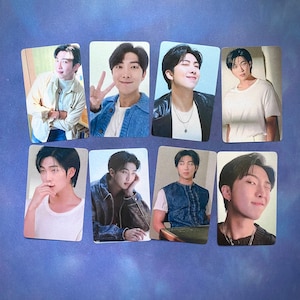 BTS RM Namjoon Indigo metallicschimmernde Hologramm-Fotokarten