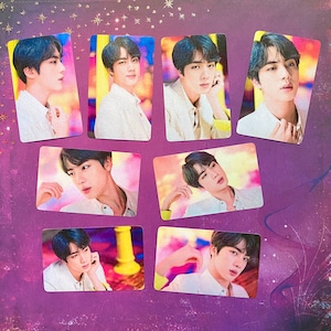 BTS Boy With Luv Jin Kim Seokjin metallic photocards