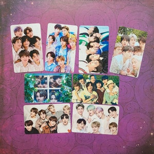 Juego de tarjetas fotográficas metálicas de grupo completo BTS OT7 1