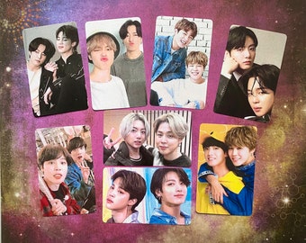 BTS Jikook Metallic Schimmer Fotokarten Set 1