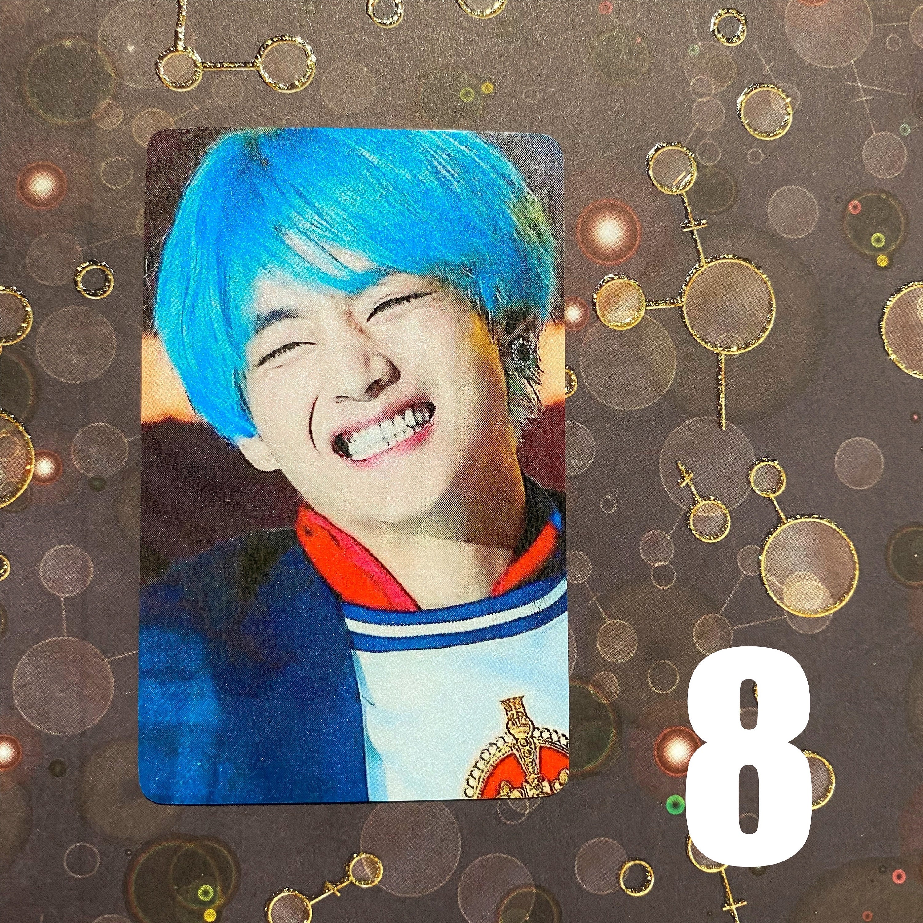 キムテヒョン カード 写真 5点 BTS V キム・テヒョン ブルーヘア