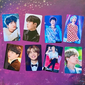 BTS Suga Min Yoongi metallic photocards Set 2