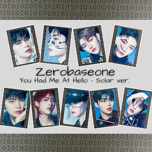 ZEROBASEONE You Had Me At Hello Solar ver. metallic hologram photocards