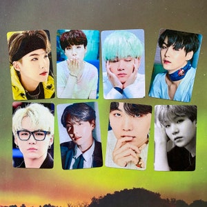 BTS Suga Min Yoongi metallic photocards Set 4