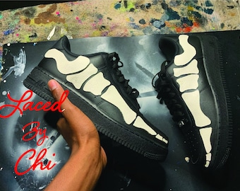 air force 1 skeleton custom