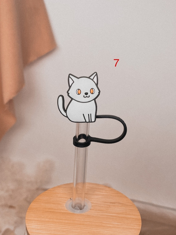 Straw Cover Topper Cat stanley Straw Topper Cat Stanley Cup Accessory Straw  Buddies straw Charms Paw Straw Cover Straw Covers cat 