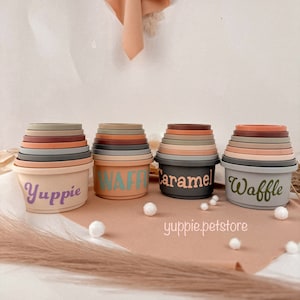 Vasos apilables para conejos / Vasos apilables personalizados / Enriquecimiento para mascotas / Vasos apilables personalizados / Juguete para conejos