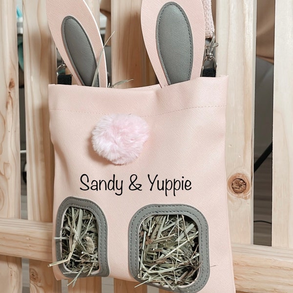 Hay Bags | Hay Feeder | Bunny Hay Holder | Hay Bag for Rabbits | Personalizable Hay Bags for Bunnies | Hay Holder for Small Animal |Hay Rack