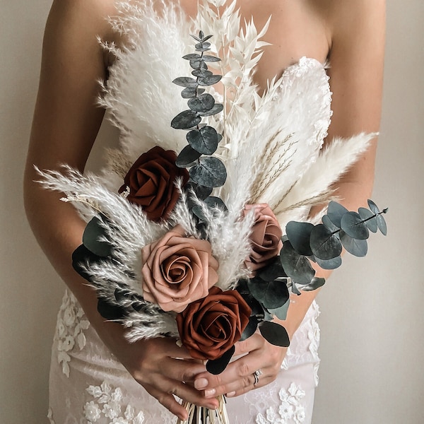 Dried Small Pink Bouquet Etsy