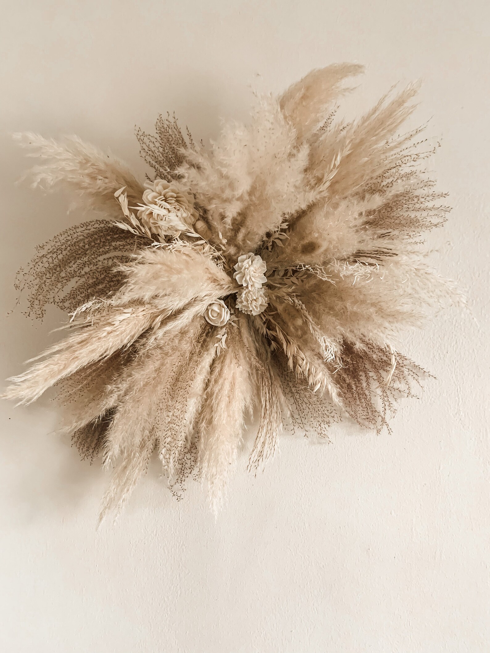 Pampas Swag Boho Arch Flower Arrangement Boho Wall Decor Etsy