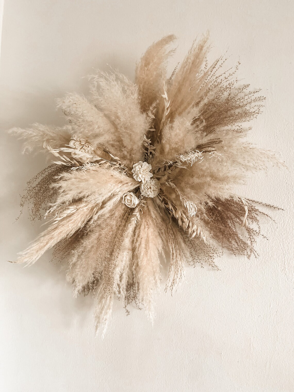 Pampas Swag Boho Arch Flower Arrangement Boho Wall Decor Etsy